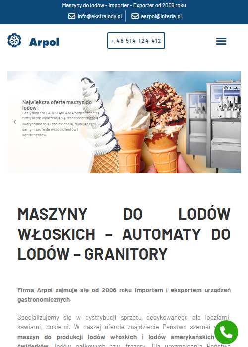 Automaty do lodów włoskich