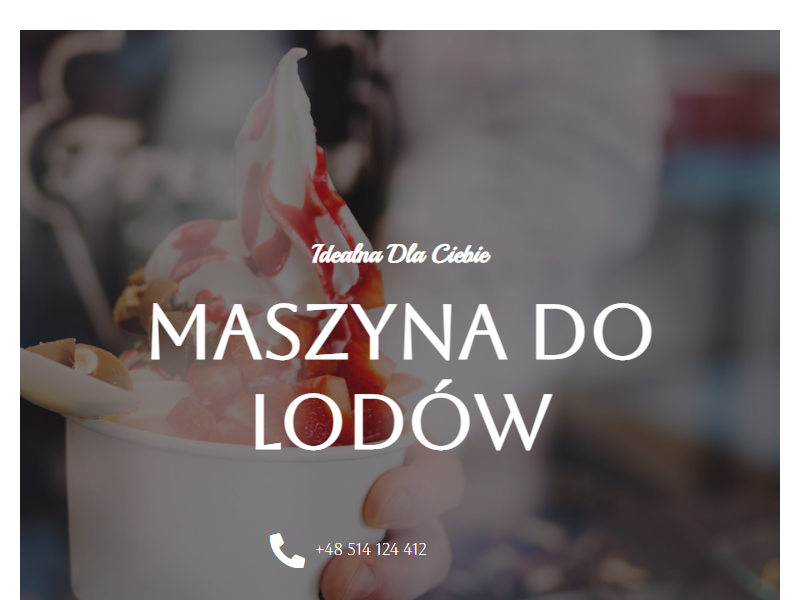 Nowoczesna maszyna do lodów dla gastronomii