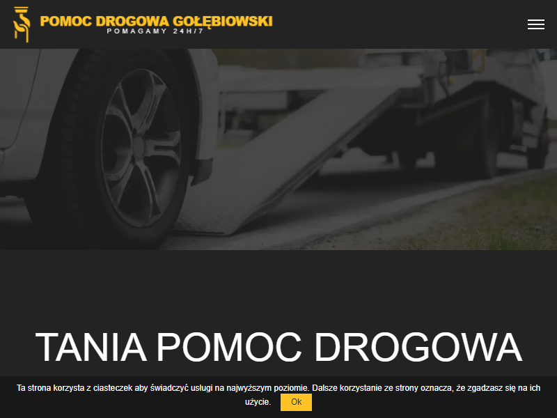 Laweta dla motorów oferowana przez markę POMOC DROGOWA GOŁĘBIOWSKI 