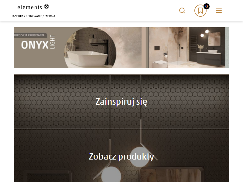 Elements: dynamicznie funkcjonująca sieć salonów łazienkowych w całej Polsce, oferująca dobrej jakości wyroby wyposażenia wnętrz 